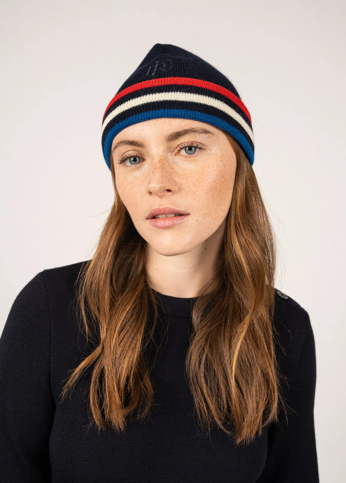 Bonnet tricolore en laine