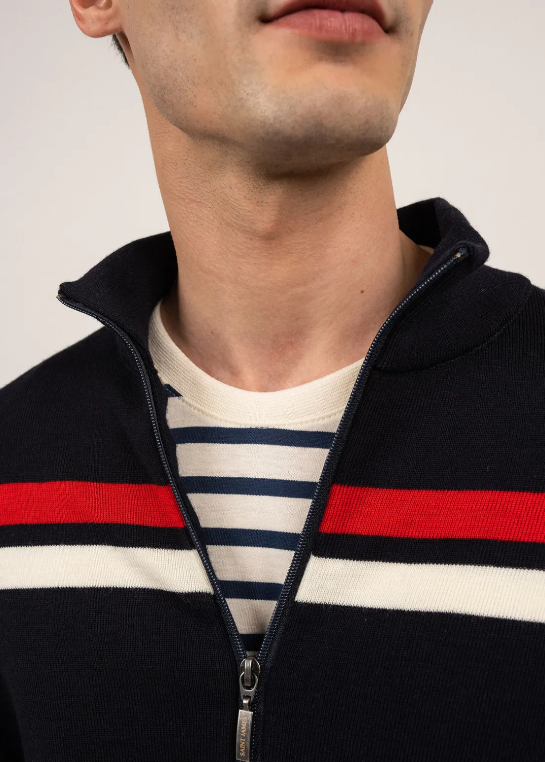 Gilet zippé en laine Conquérants
