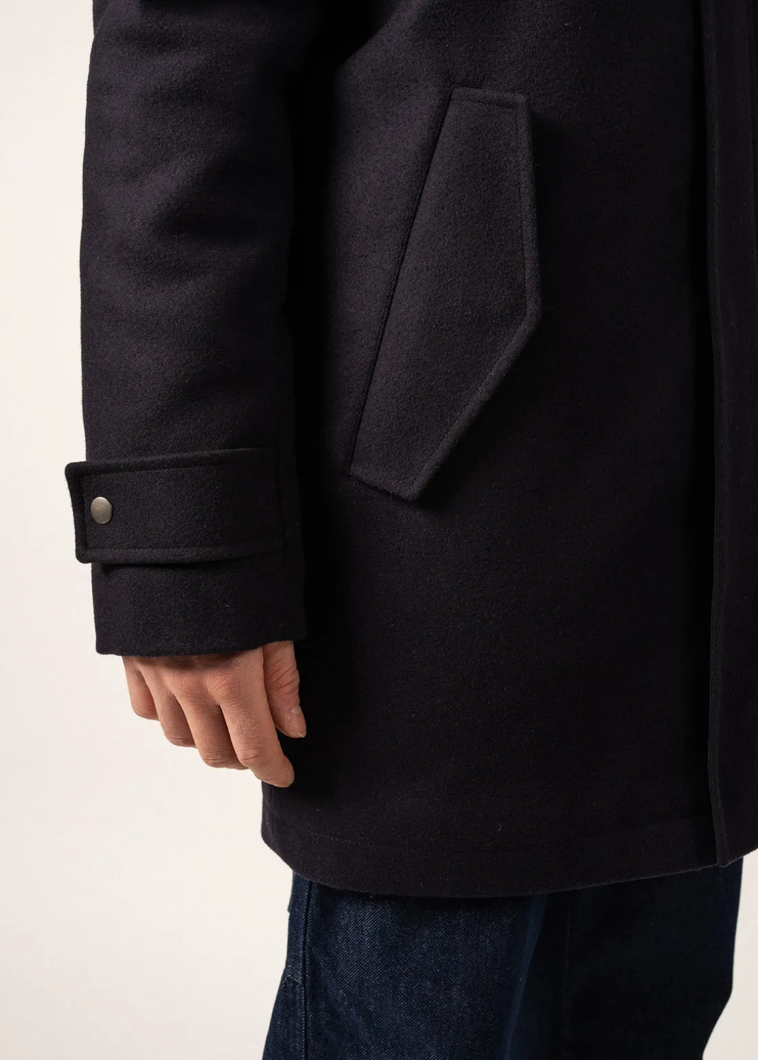 Manteau long en laine St Sydney
