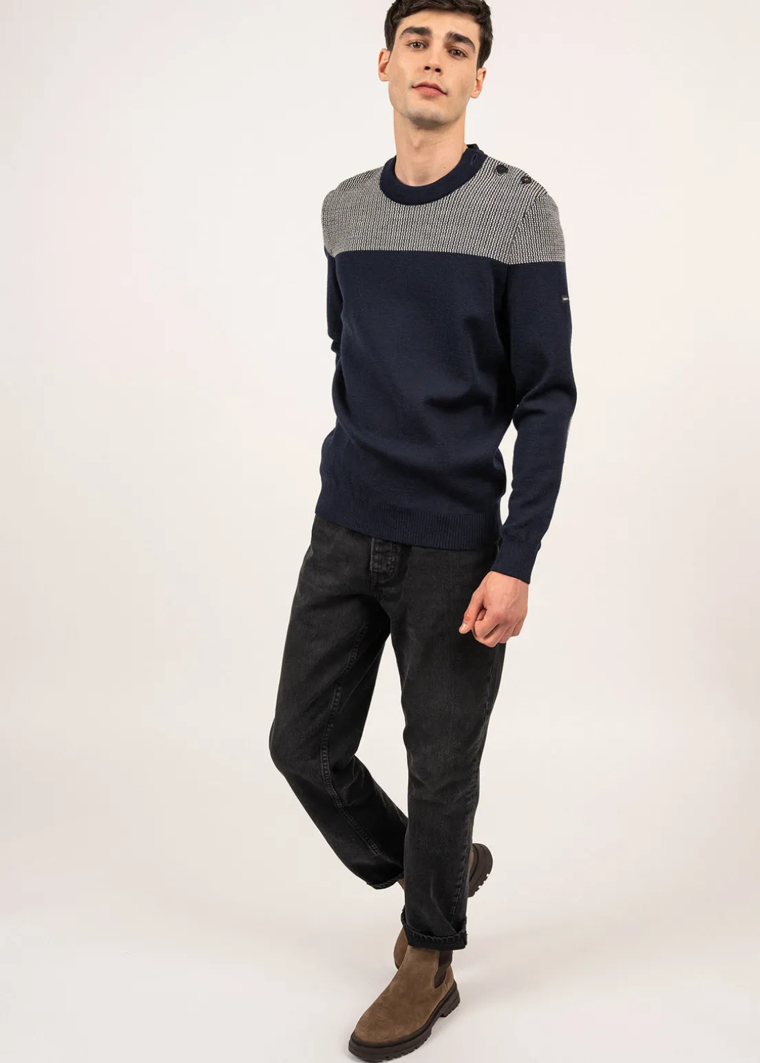 Pull marin bicolore Dinan