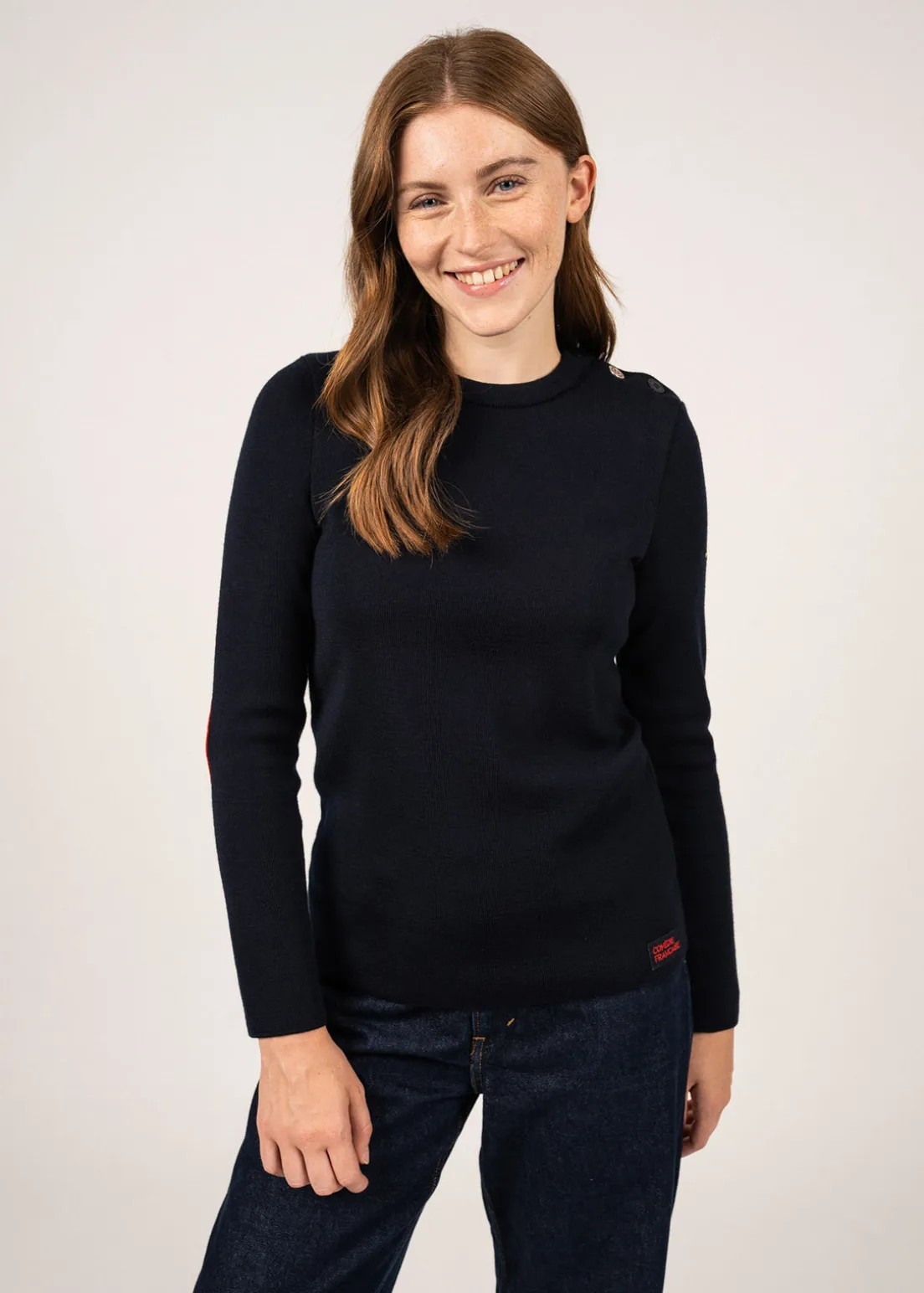 Pull marin Brégançon à coudières