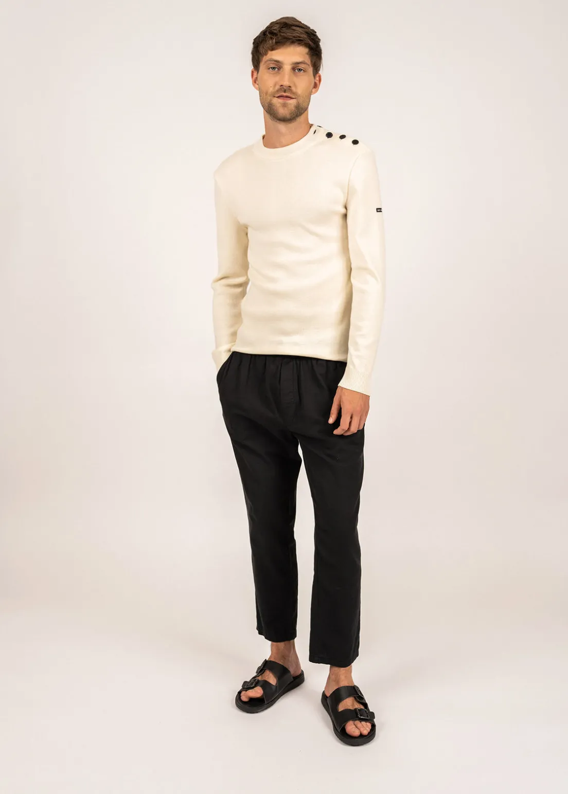 Pull marin en laine Estran