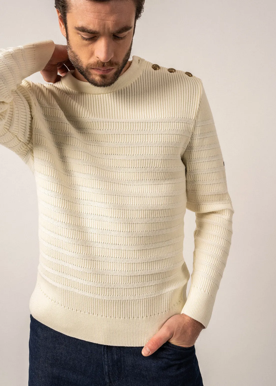 Pull marin rayé Binic Cap