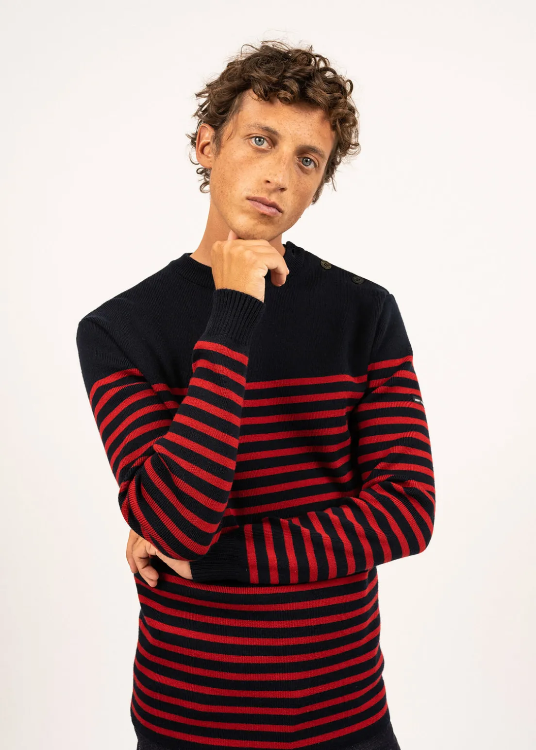 Pull marin rayé Rochefort