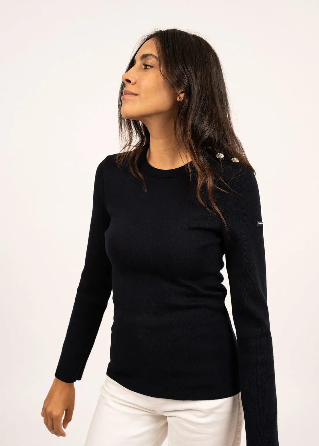 Pull marin uni Marée