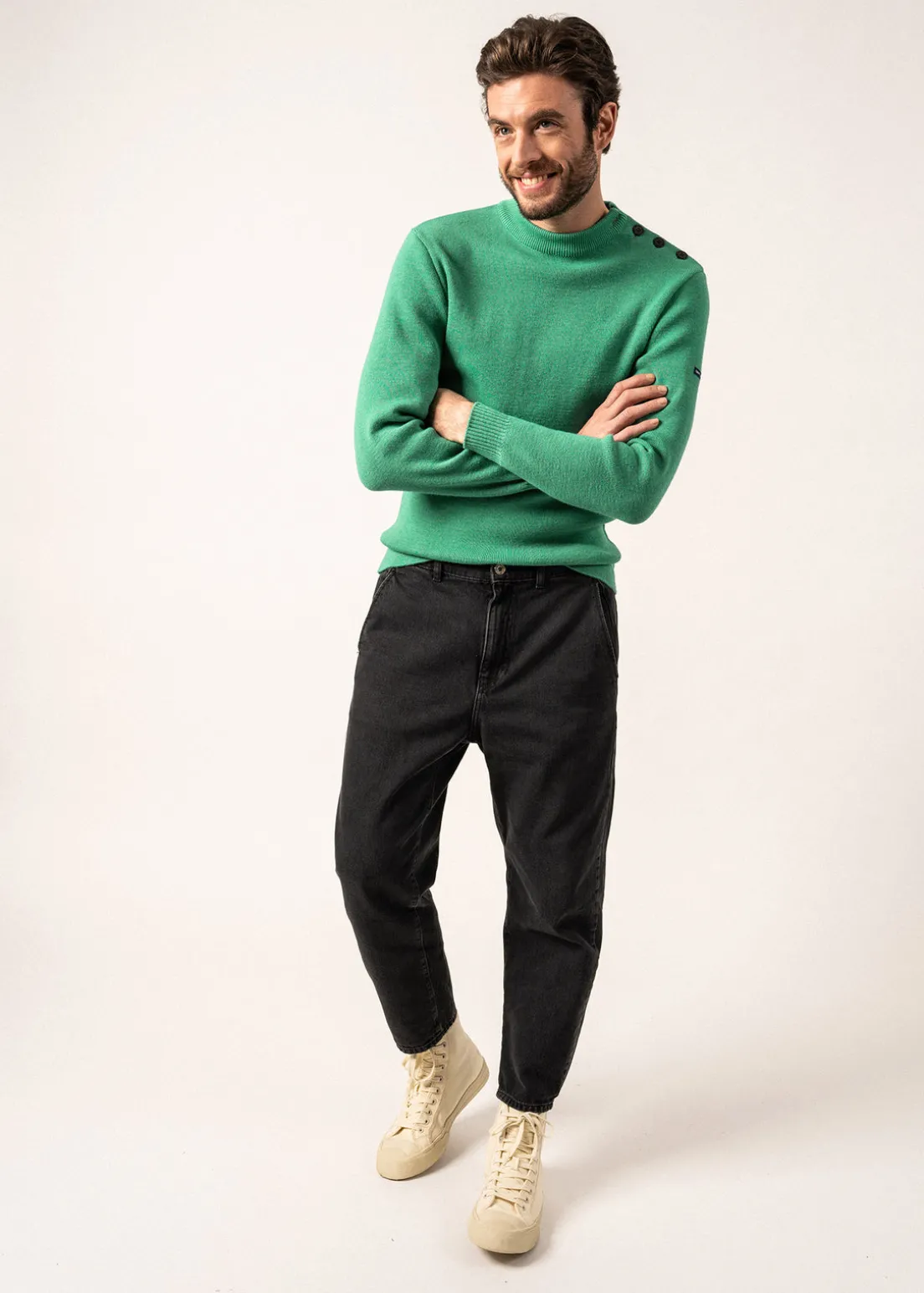 Pull marin uni Matelot