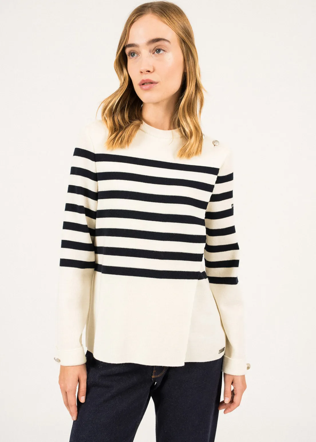 Pull rayé croisé Docks
