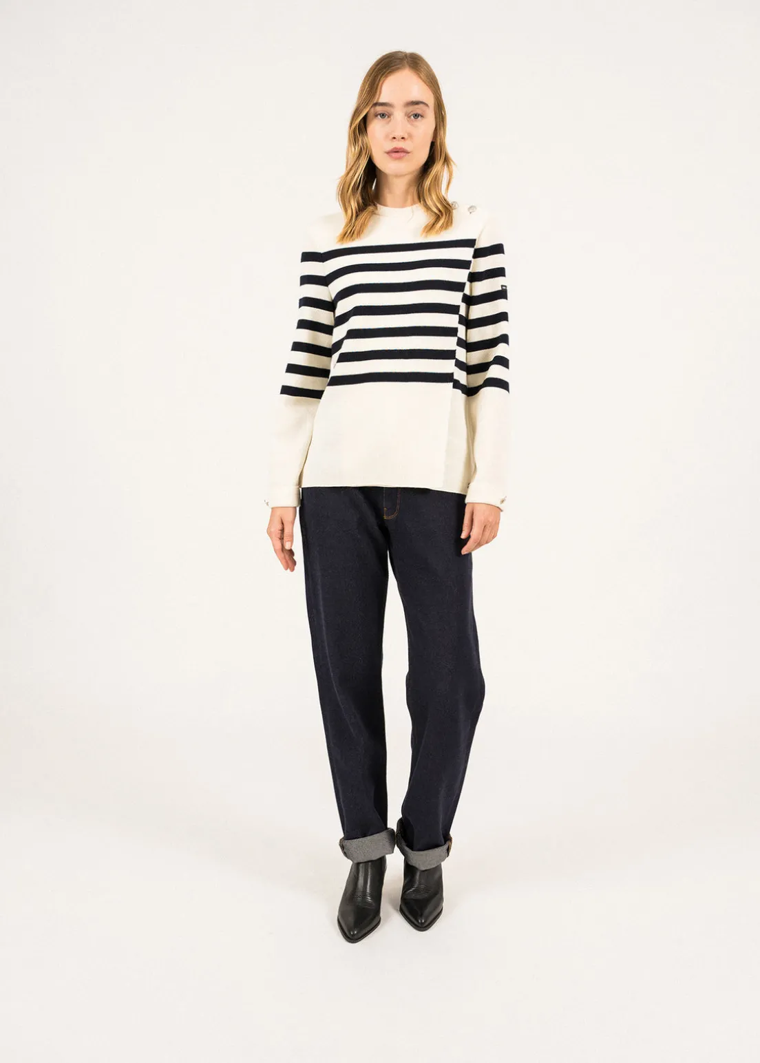 Pull rayé croisé Docks